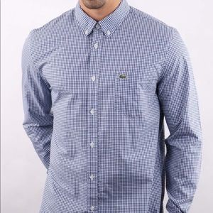 Lacoste Men’s Gingham Button Down XL